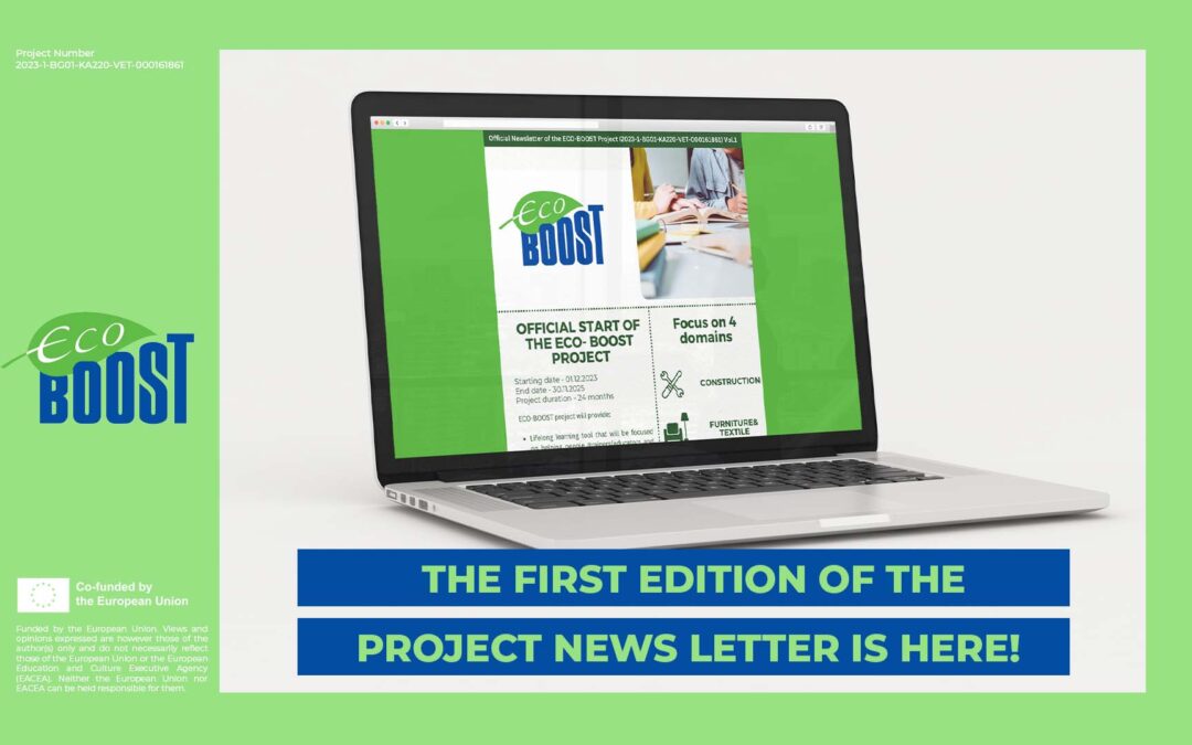 ECO BOOST – La prima newsletter di progetto è online