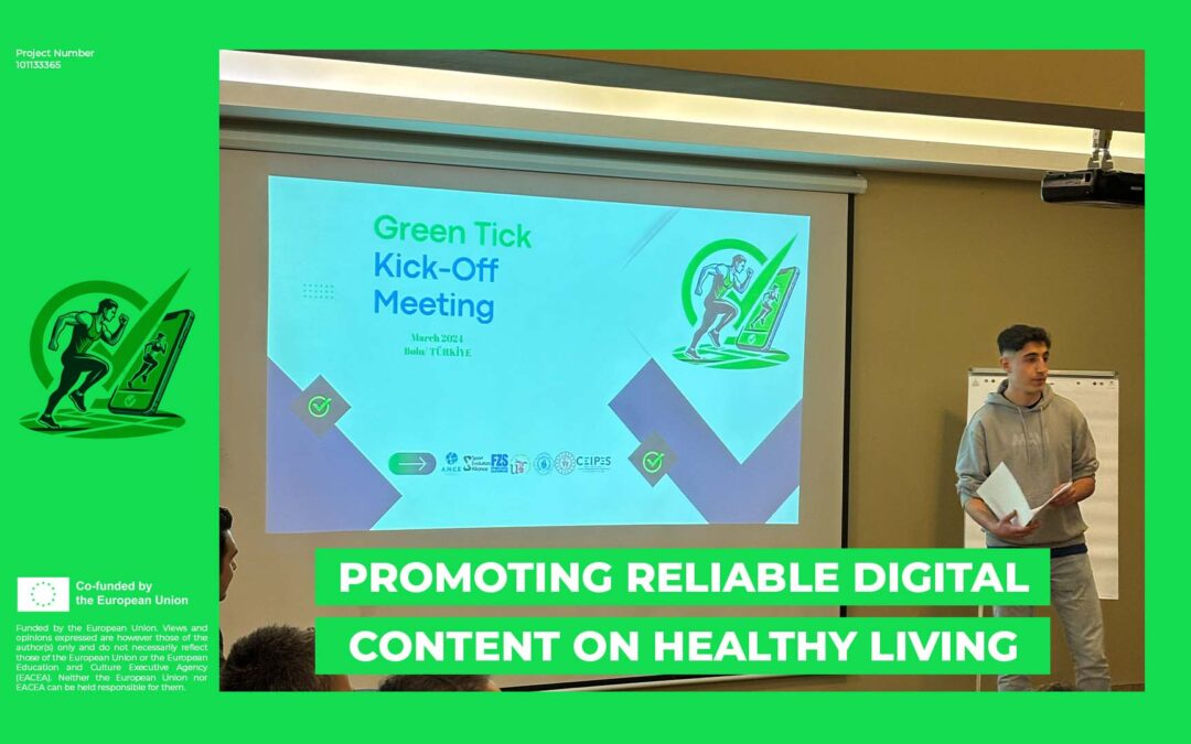 GREEN TICK – Promuovere contenuti digitali affidabili su uno stile di vita sano